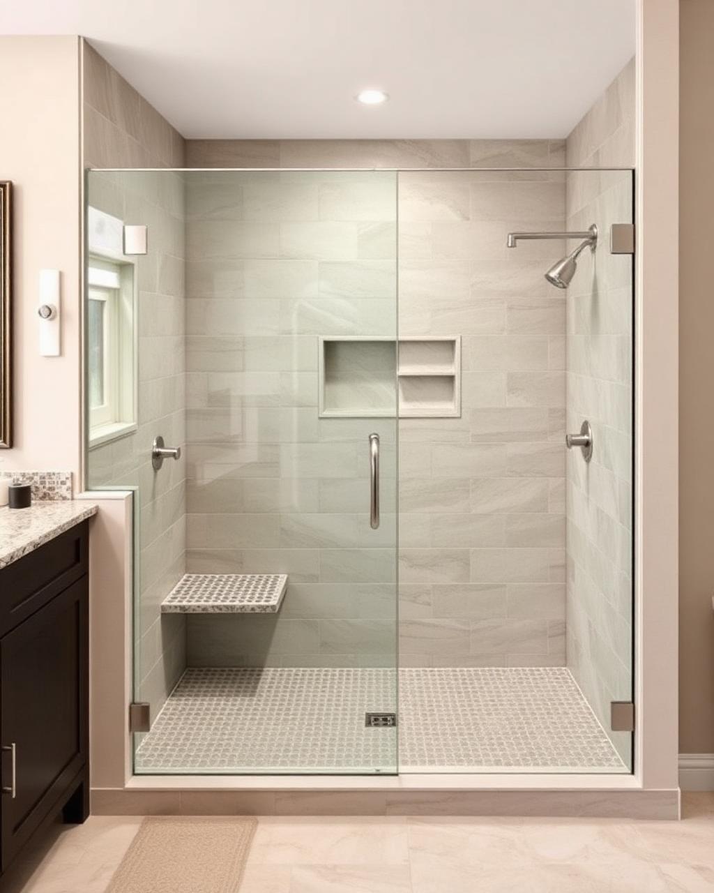 Walk-In Tile Shower